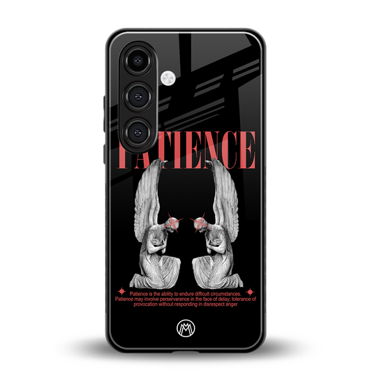 patience back phone cover | glass case for samsung galaxy s23 plus