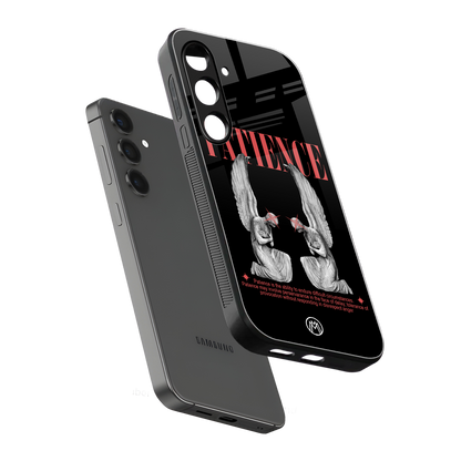 patience back phone cover | glass case for samsung galaxy s23 plus