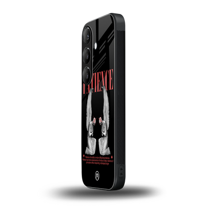 patience back phone cover | glass case for samsung galaxy s23 plus