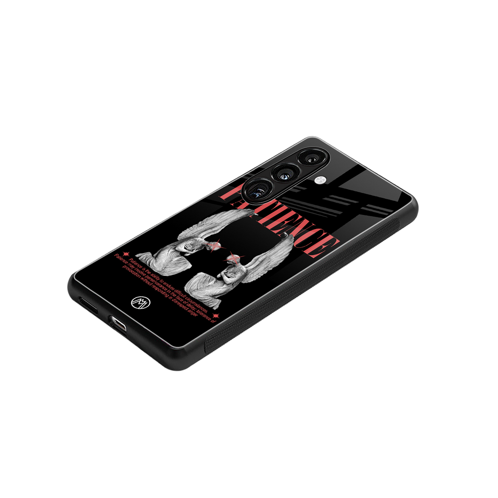 patience back phone cover | glass case for samsung galaxy s24