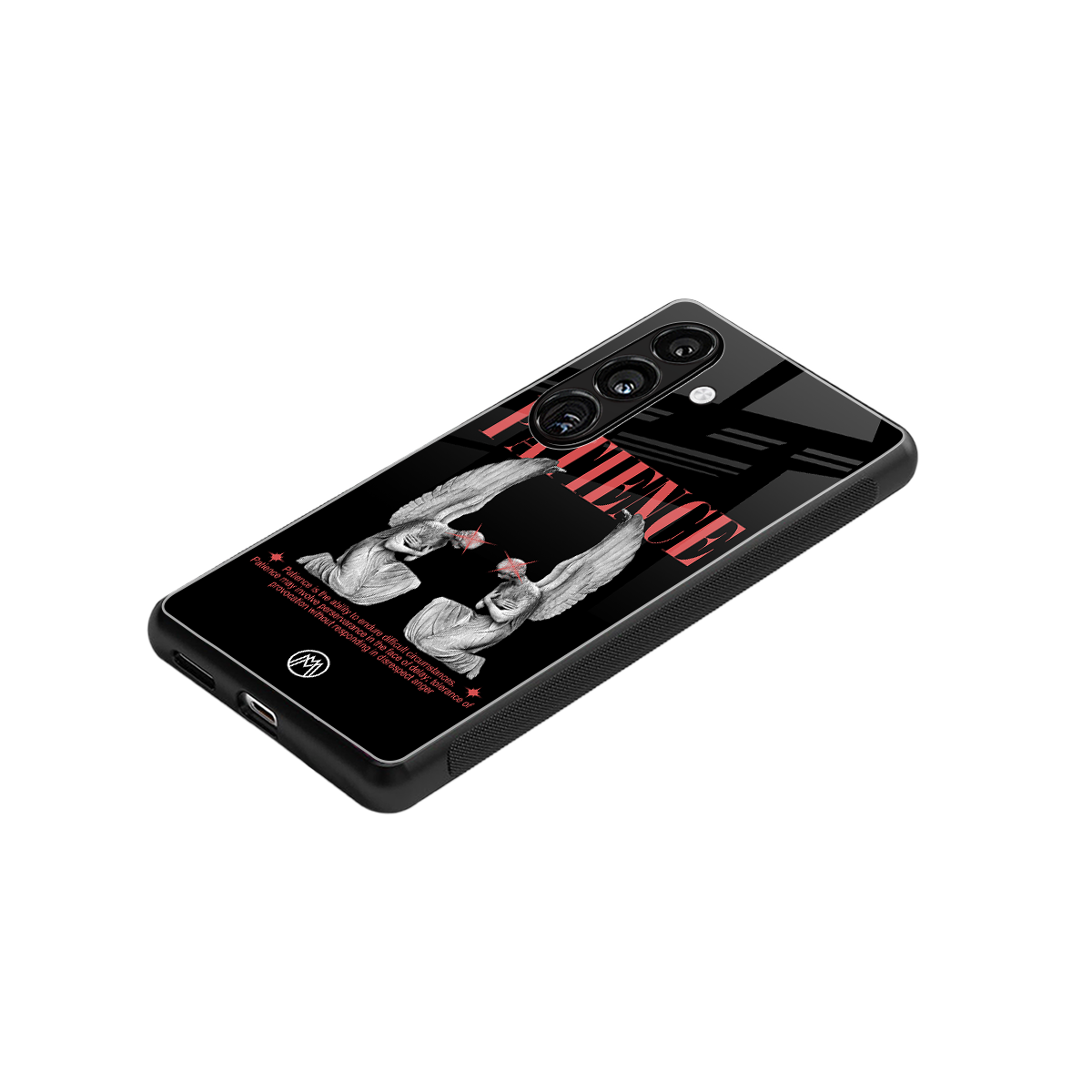 patience back phone cover | glass case for samsung galaxy s23 plus