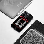 patience back phone cover | glass case for iphone 16 pro