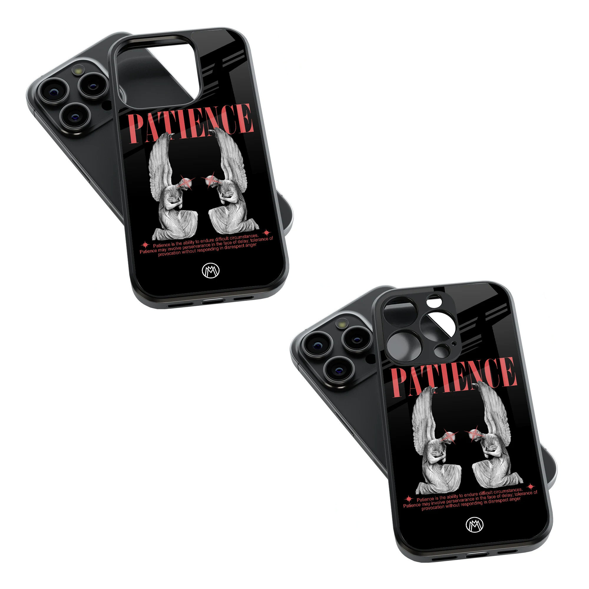 Trendy Glass Back Mobile Case for iPhone, Samsung, Redmi, OnePlus, Google Pixel, Motorola