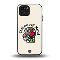 peace of mind back phone cover | glass case for iphone 13 mini