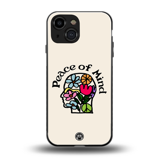 peace of mind back phone cover | glass case for iphone 13 mini