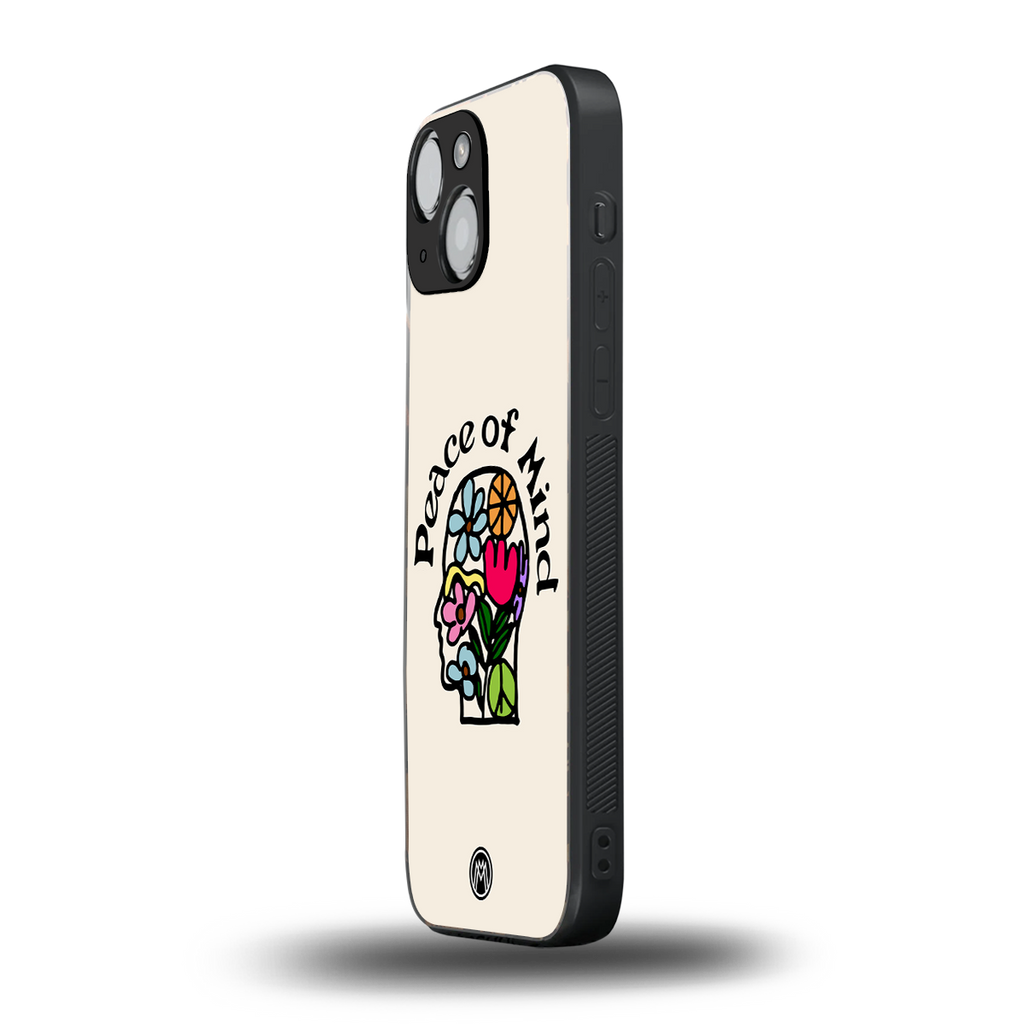 peace of mind back phone cover | glass case for iphone 13 mini