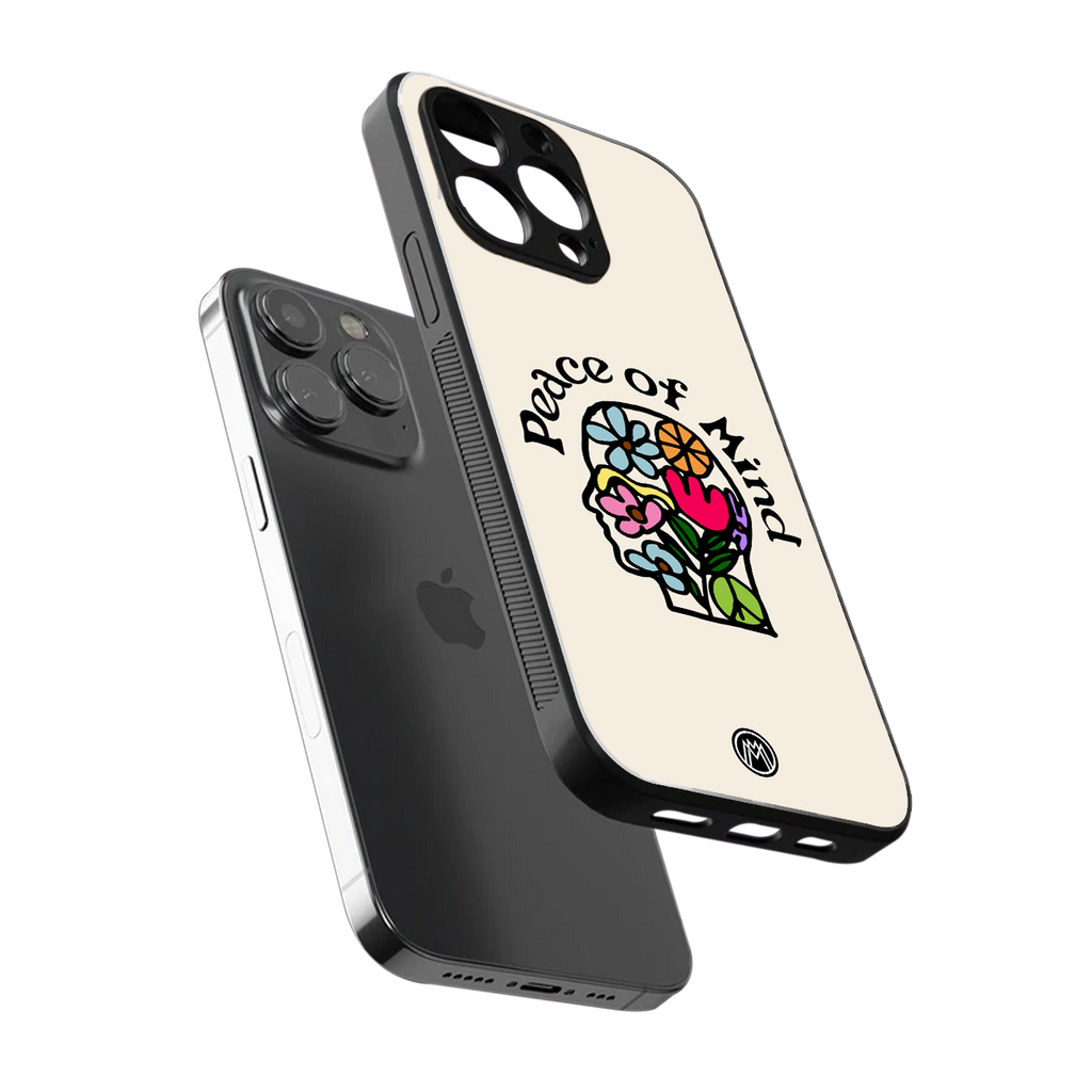 peace of mind back phone cover | glass case for iphone 13 pro max