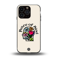 peace of mind back phone cover | glass case for iphone 13 pro