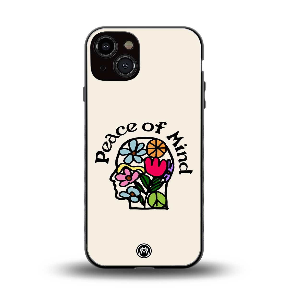 peace of mind back phone cover | glass case for iphone 13