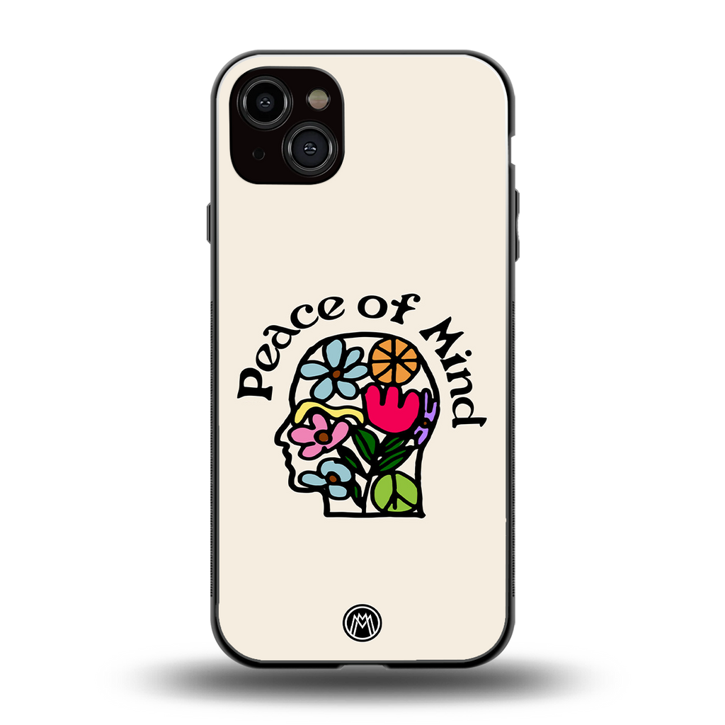peace of mind back phone cover | glass case for iphone 14 plus