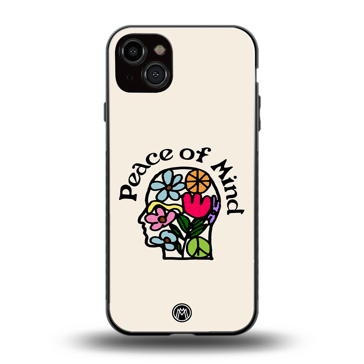 peace of mind back phone cover | glass case for iphone 14 plus