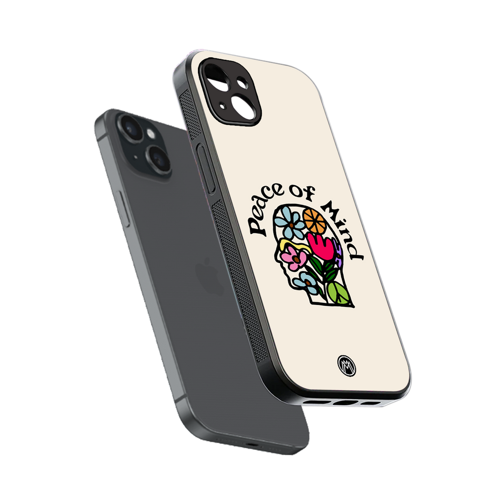 peace of mind back phone cover | glass case for iphone 14 plus