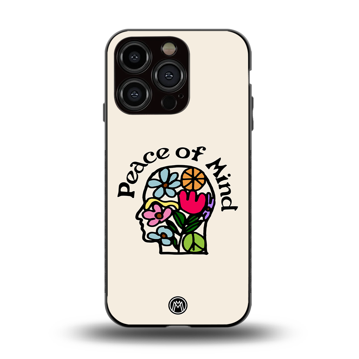 peace of mind back phone cover | glass case for iphone 15 pro