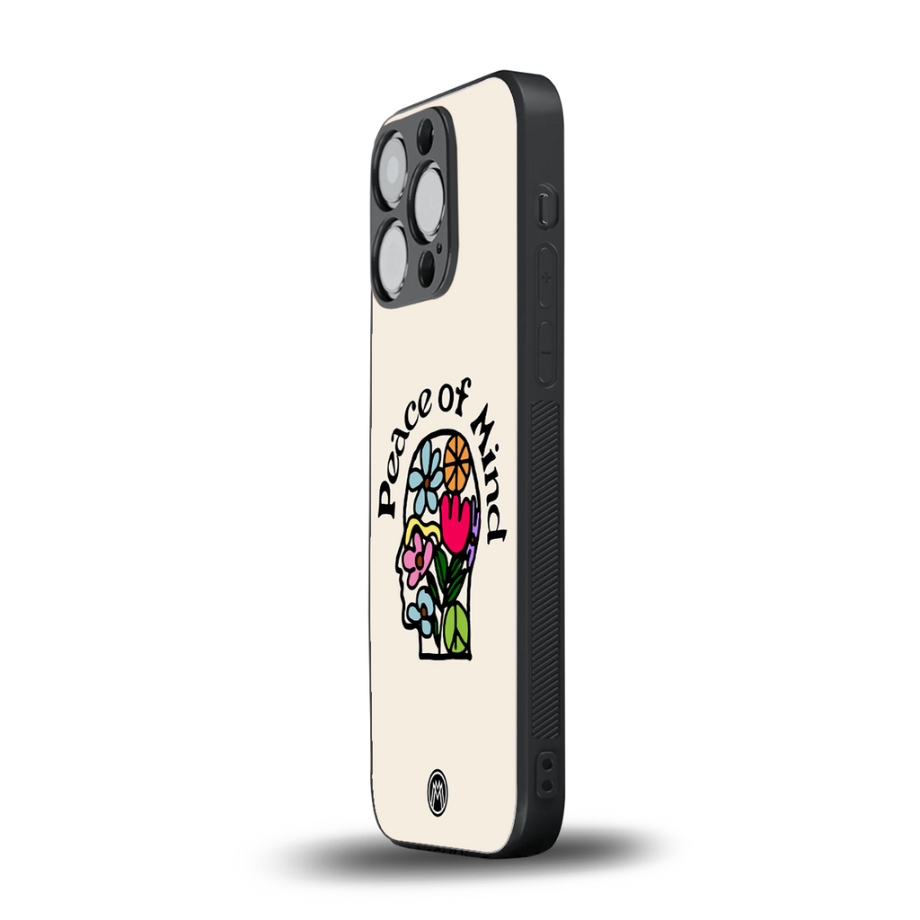peace of mind back phone cover | glass case for iphone 14 pro