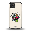 peace of mind back phone cover | glass case for iphone 15