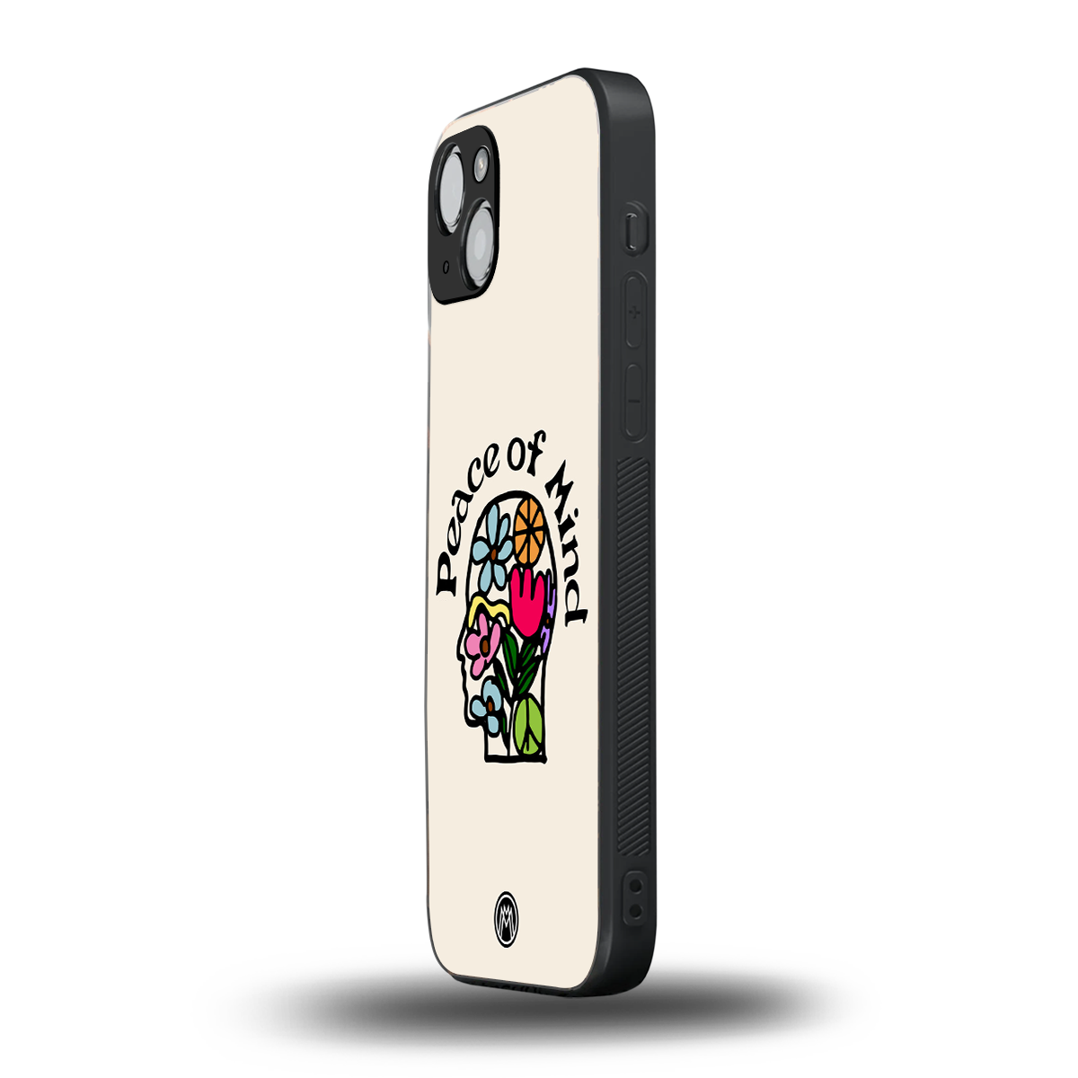 peace of mind back phone cover | glass case for iphone 15