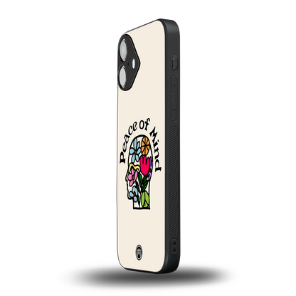 peace of mind back phone cover | glass case for iphone 16 plus