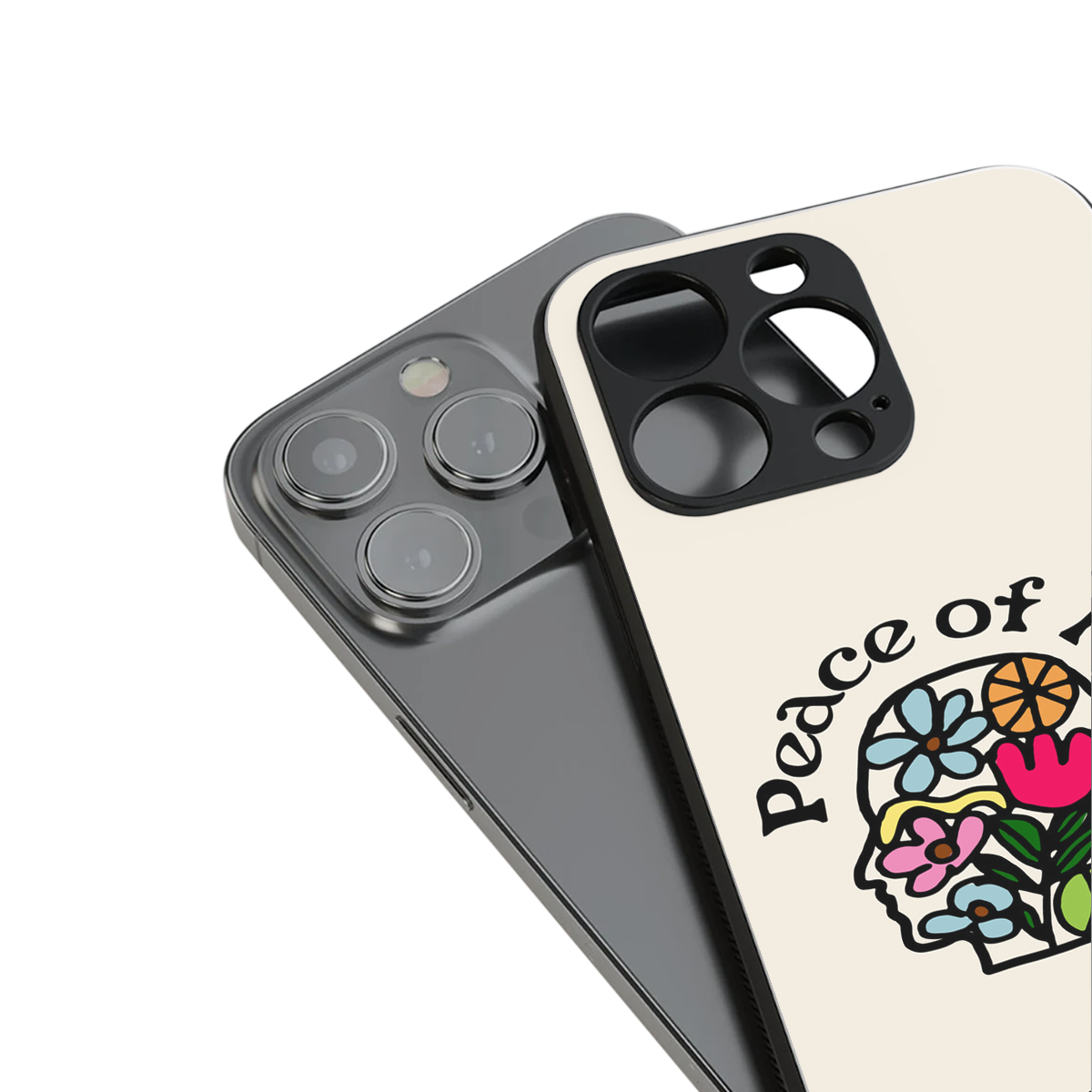 peace of mind back phone cover | glass case for iphone 13 mini