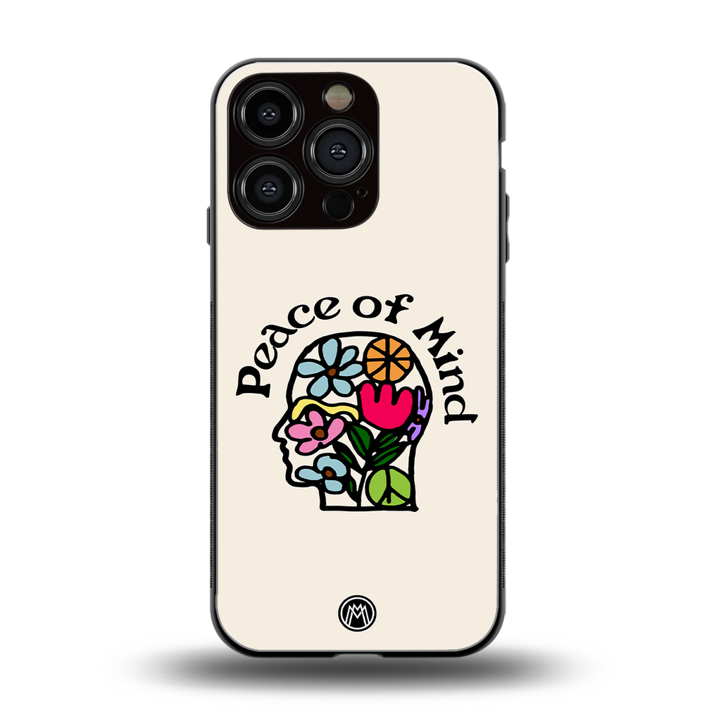 peace of mind back phone cover | glass case for iphone 16 pro