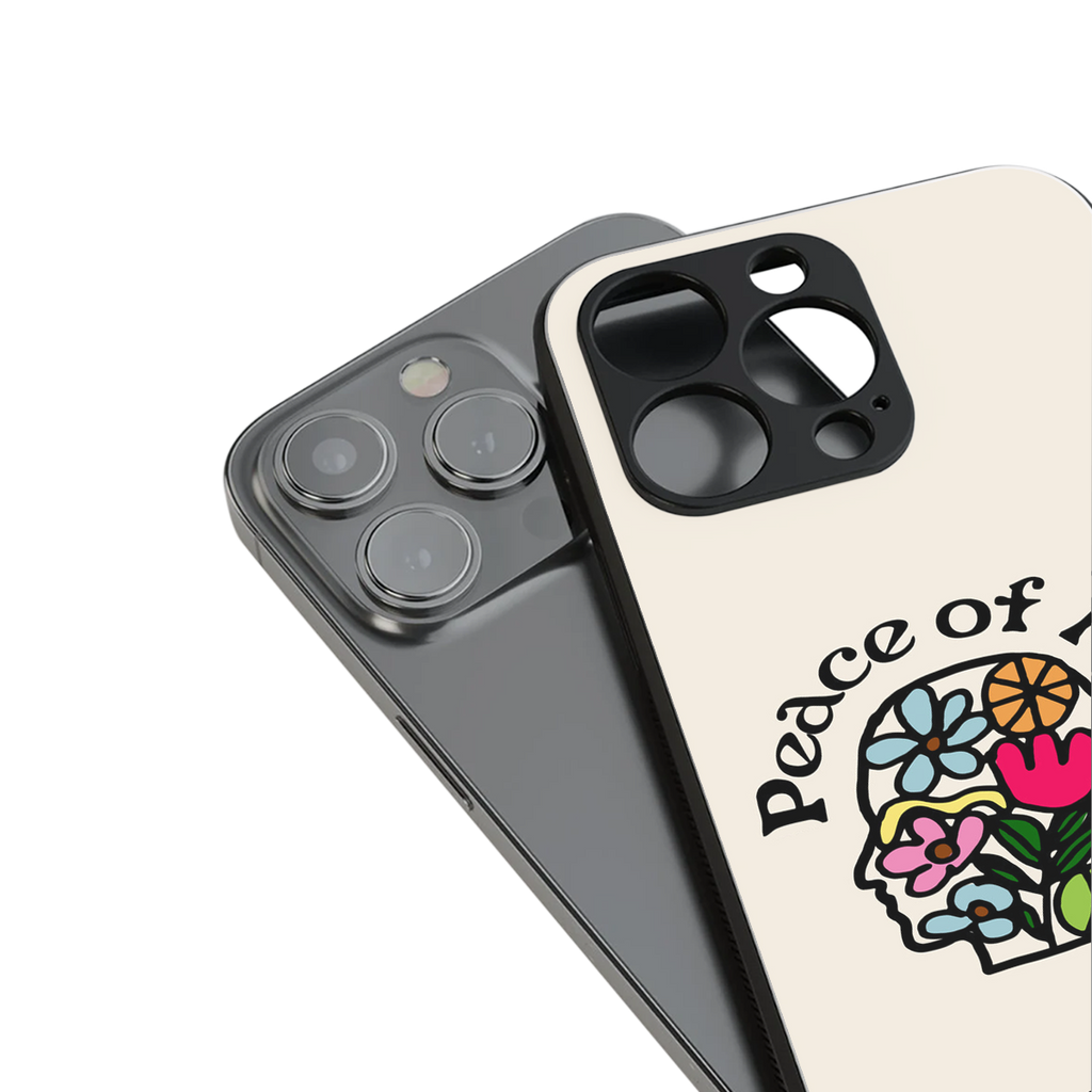 peace of mind back phone cover | glass case for iphone 16 plus