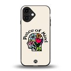 peace of mind back phone cover | glass case for iphone 16