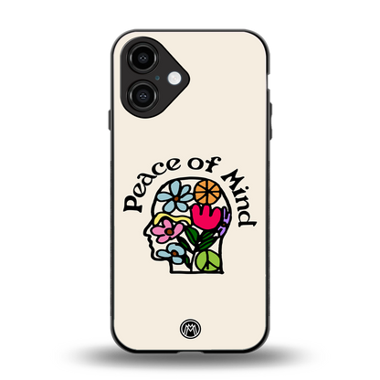 peace of mind back phone cover | glass case for iphone 16