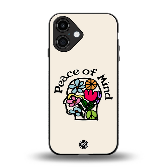 peace of mind back phone cover | glass case for iphone 16