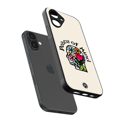 peace of mind back phone cover | glass case for iphone 16