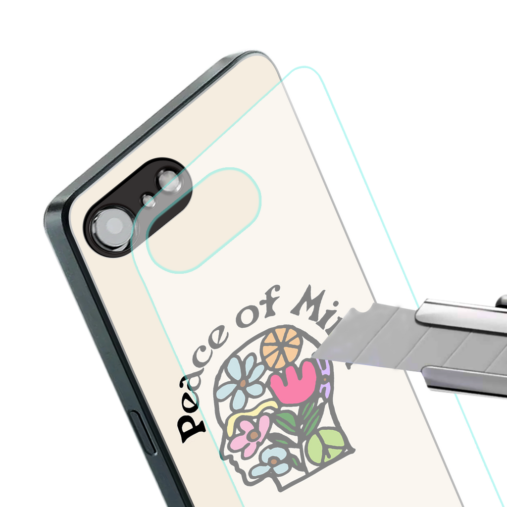 peace of mind back phone cover | glass case for iphone 16e