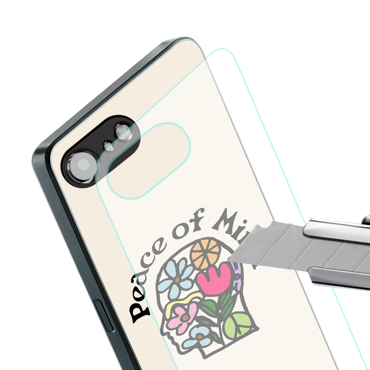 peace of mind back phone cover | glass case for iphone 16e