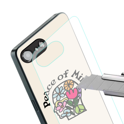 peace of mind back phone cover | glass case for iphone 16e