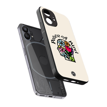 peace of mind back phone cover | glass case for nothing phone 1