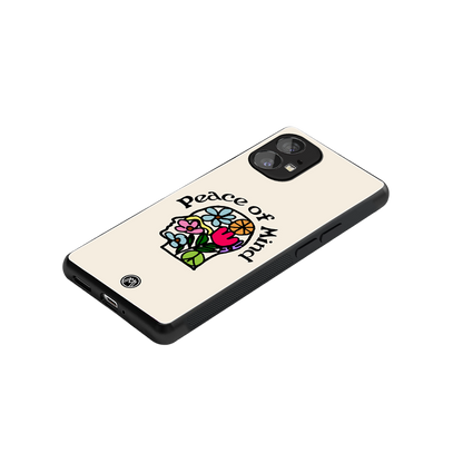 peace of mind back phone cover | glass case for nothing phone 1