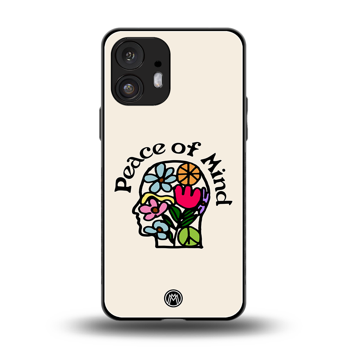 peace of mind back phone cover | glass case for nothing phone 2