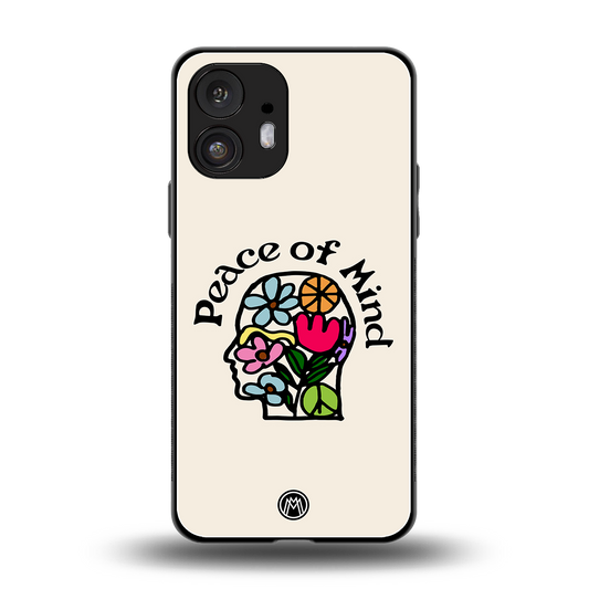 peace of mind back phone cover | glass case for nothing phone 2