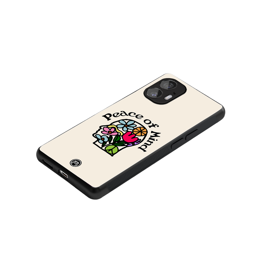 peace of mind back phone cover | glass case for nothing phone 2
