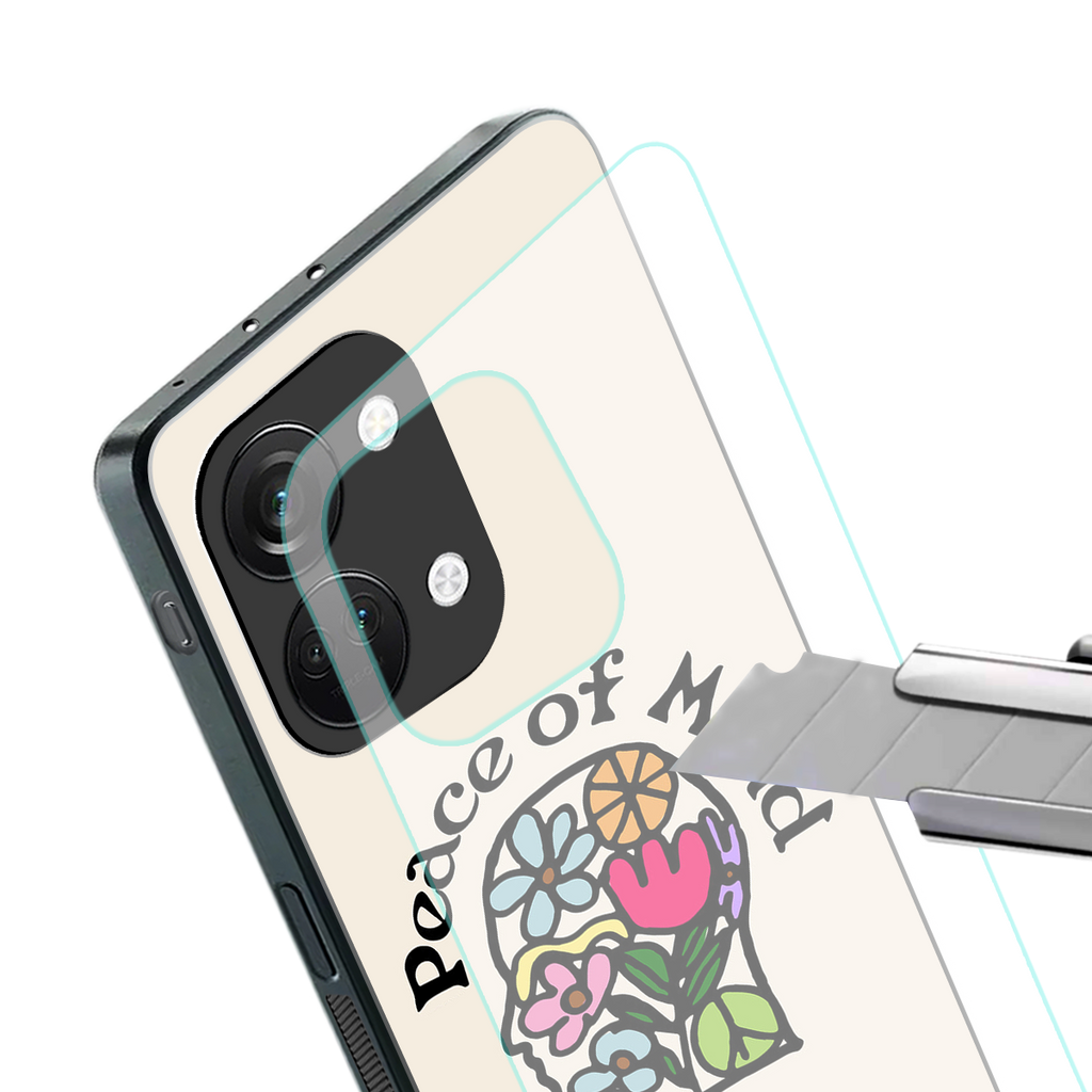 peace of mind back phone cover | glass case for oneplus nord 3
