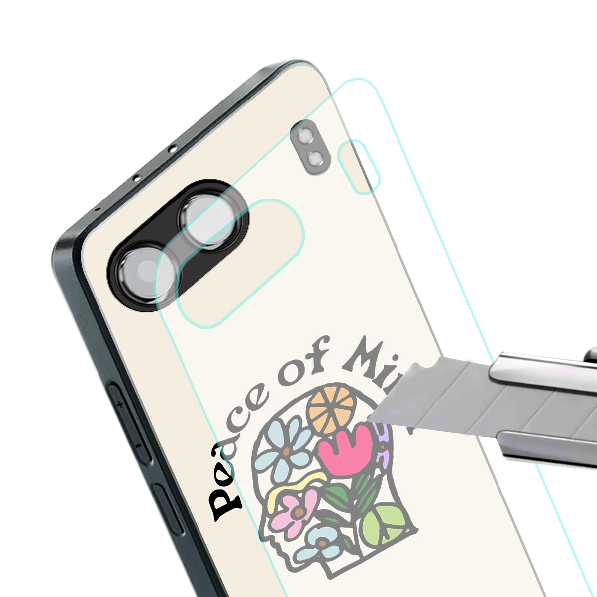 peace of mind back phone cover | glass case for oneplus nord 4