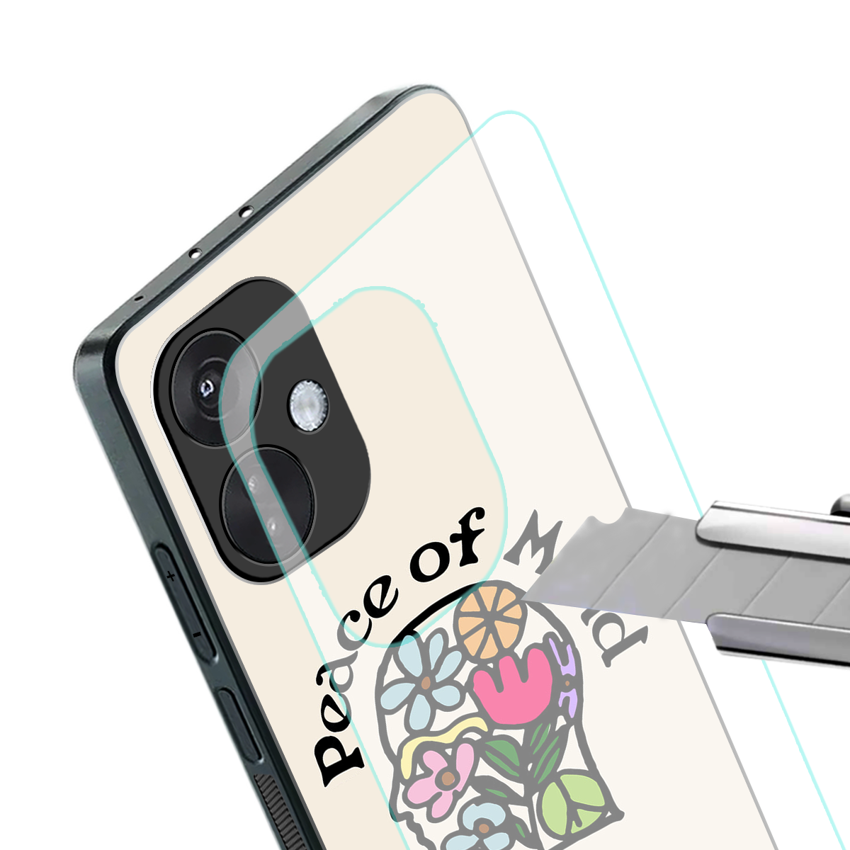 peace of mind back phone cover | glass case for oneplus nord ce 3
