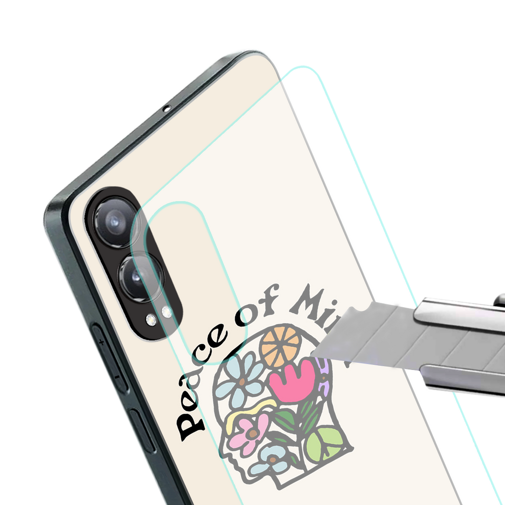 peace of mind back phone cover | glass case for oneplus nord ce 4 lite