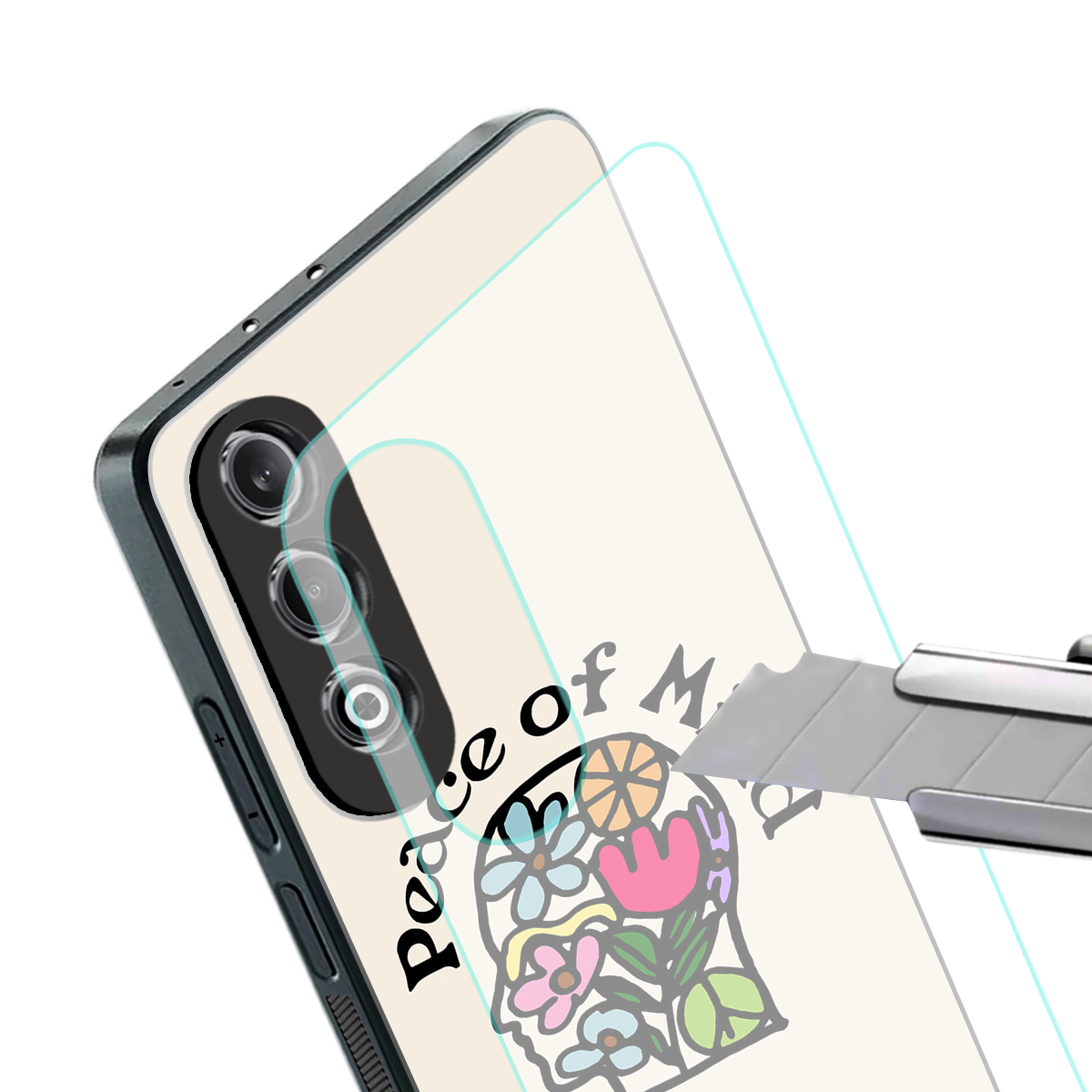 peace of mind back phone cover | glass case for oneplus nord ce 4