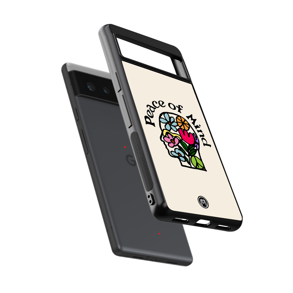 peace of mind back phone cover | glass case for Google Pixel 6A