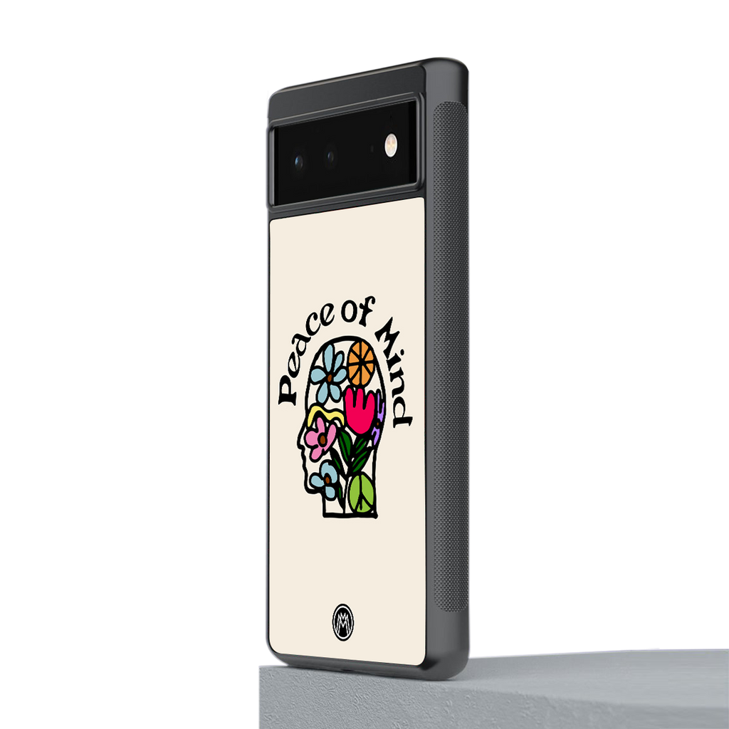 peace of mind back phone cover | glass case for Google Pixel 6A
