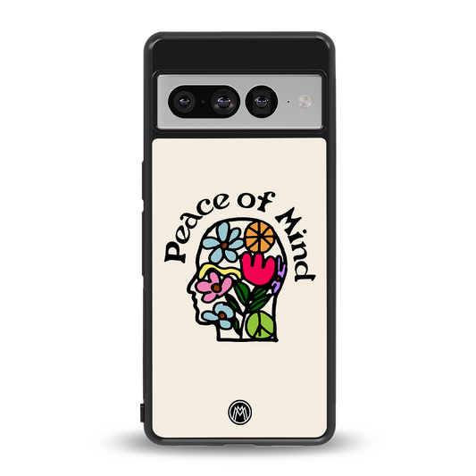 peace of mind back phone cover | glass case for google pixel 7 pro