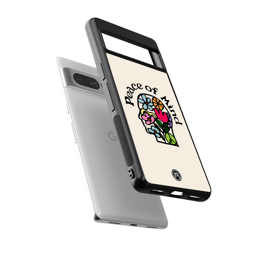 peace of mind back phone cover | glass case for google pixel 7 pro