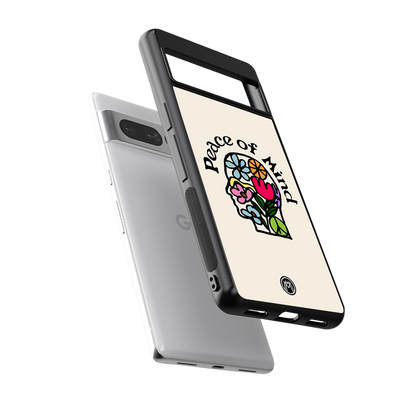 peace of mind back phone cover | glass case for google pixel 7 pro