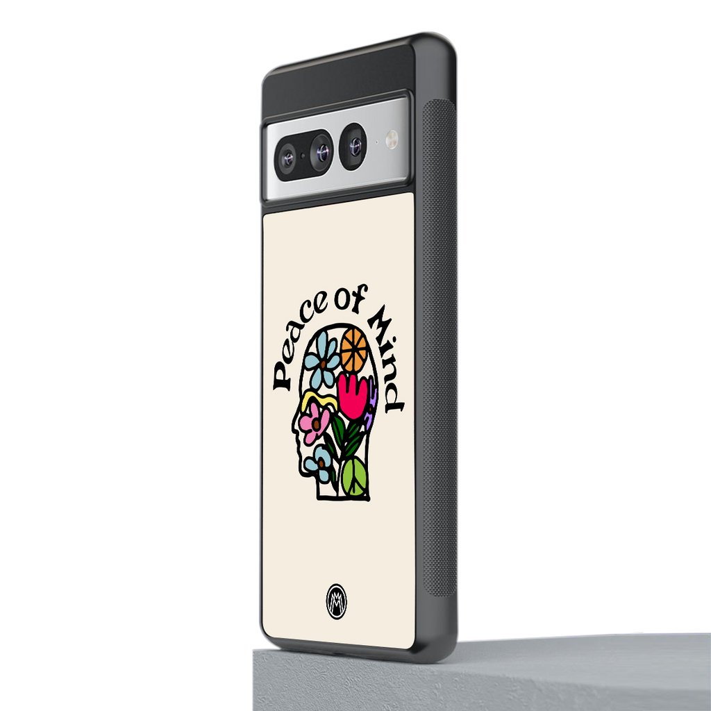 peace of mind back phone cover | glass case for google pixel 7 pro
