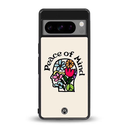 peace of mind back phone cover | glass case for google pixel 8 pro