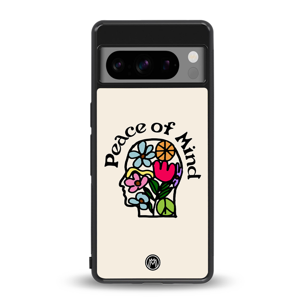 peace of mind back phone cover | glass case for google pixel 8 pro
