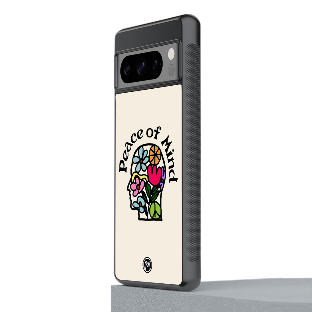 peace of mind back phone cover | glass case for google pixel 8 pro